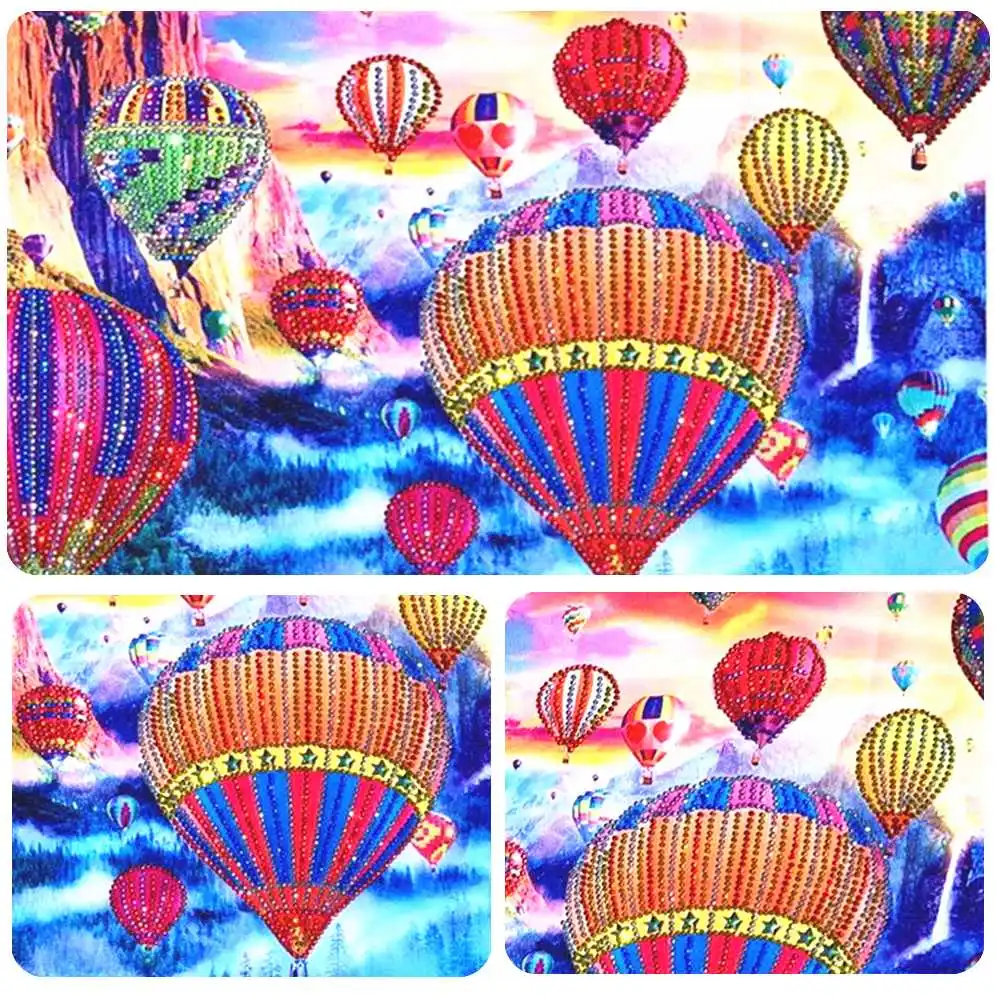 

5d Diamond Painting Special Shape Cartoon Diamond Mosaic Kit Partial Diamond Embroidery Balloon Rhinestone Picture Love's Gift