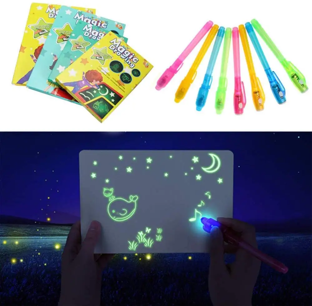 СВЕТОДИОДНЫЙ световой доска для рисования Magic рисовать с светильник веселые