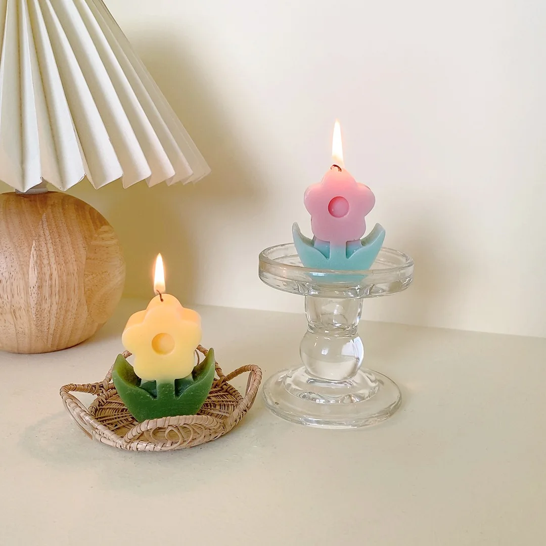 

Cute Flowers Scented Candles Desktop Home Decoration Ornaments Photo Props Gifts Scented Candles Candles Home Decoration