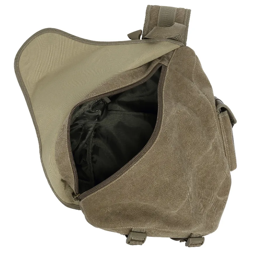 Дизайнерская мужская сумка мессенджер Aerlis повседневная холщовая кожаная слинг в