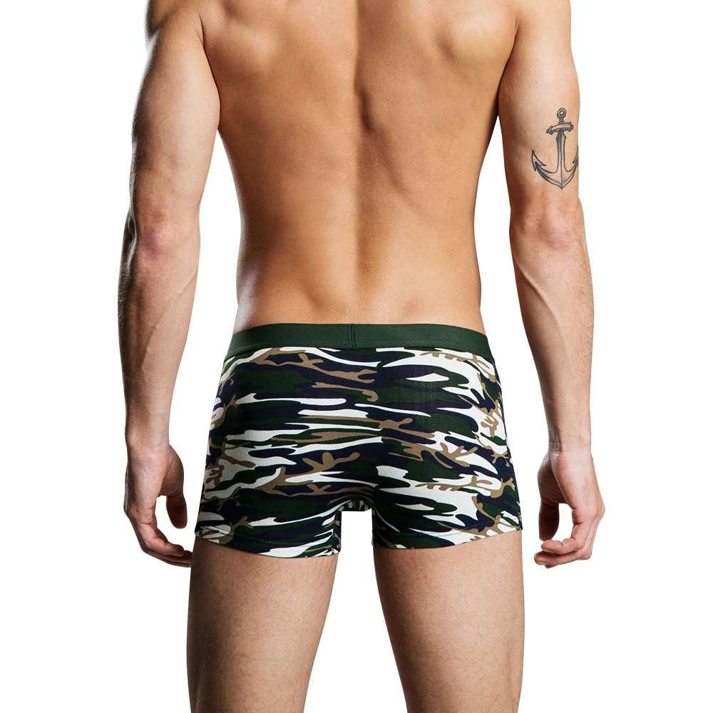 4 шт./лот сексуальное мужское нижнее белье боксеры мужские трусы шорты дышащие