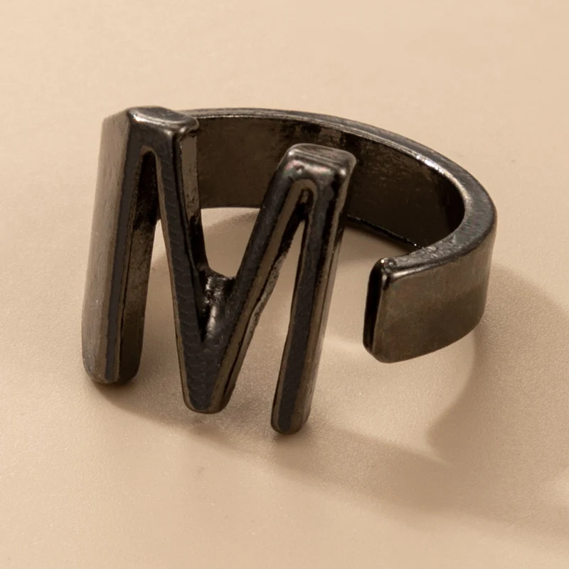 docona Bohemia Letters Open Rings for Women Geometric Metal Alloy Adjustable Finger Ring Female Party Jewelry Kольца 17853 |