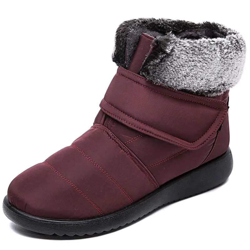 

Winter Shoes For Women Retro Style Ankle Boot Female Shoes Women Winter Boots Hook & Loop Ladies Shoes