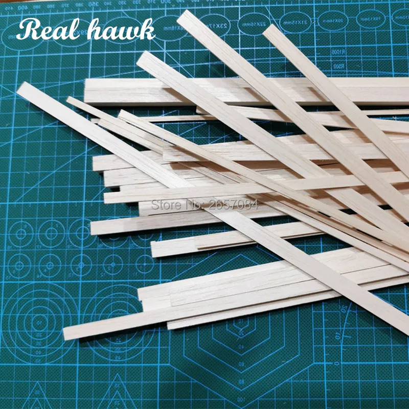 Деревянные полоски AAA + Balsa для моделей самолетов/лодок 200 мм длина 5 толщина 6/7/8/9/10 |