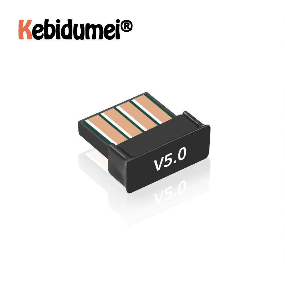 USB адаптер мини-ключ Bluetooth V5.0 приемник разъем передатчик Черный для компьютера ПК