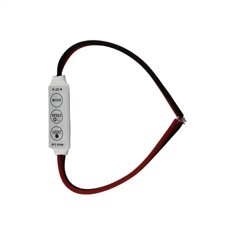 

DC 12V-24V Monochrome LED Dimmer Controller Less Than 6A Maximum Load Current 3-button Mini Lighting Accessory Bulb LED Strip