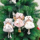 Новогодние и рождественские украшения для дома, рождественские плюшевые ангельские куклы, шапка совы, Рождественская елка, домашние украшения 2021, рождественские подарки для детей