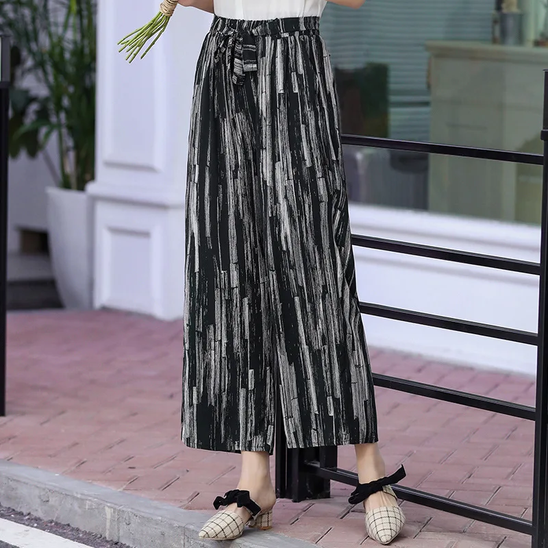 

Summer new female nine-point pants straight leg pants increase casual pants women womens pants Thin section