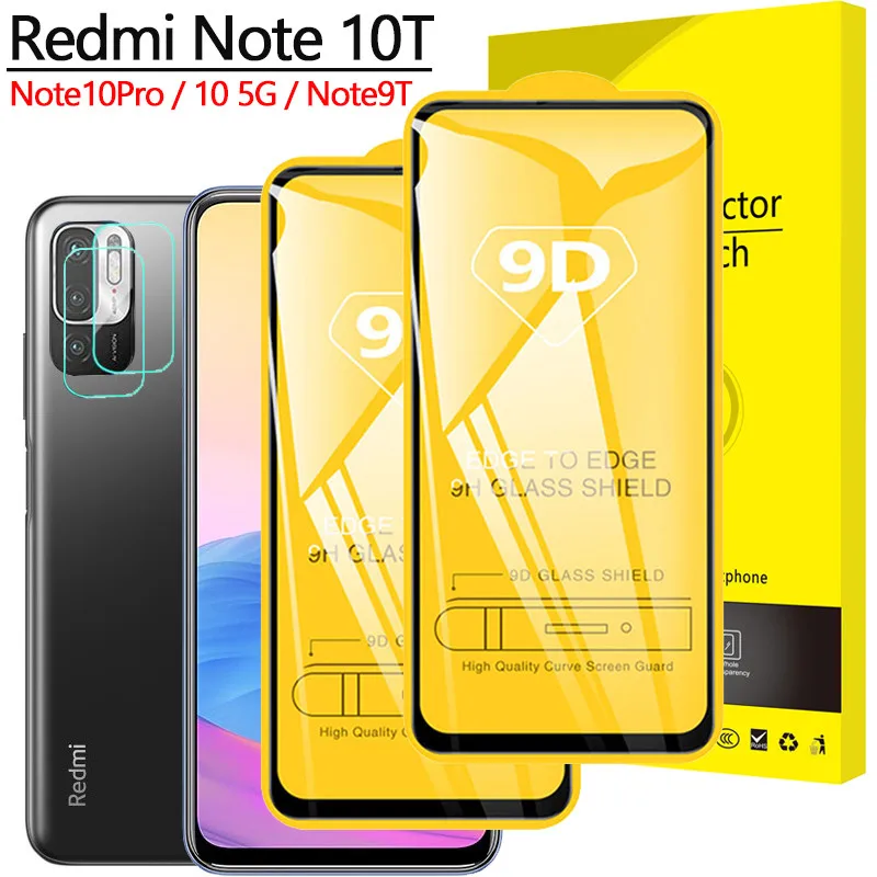 

redmi note 10t 9t, Safety Glass Redmi 9t Note 10 5G Screen Protector redmi note 10s 9 pro note 10 t Camera redmi note 10t Glass