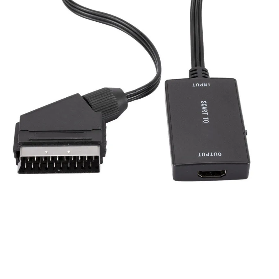 Высококлассный преобразователь 1080P SCART в HDMI-совместимый для видео аудио адаптер HD