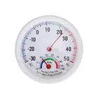 Мини-термометр и гигрометр в форме колокольчика для дома и офиса, белый круглый цифровой прибор для измерения температуры, для дома и улицы