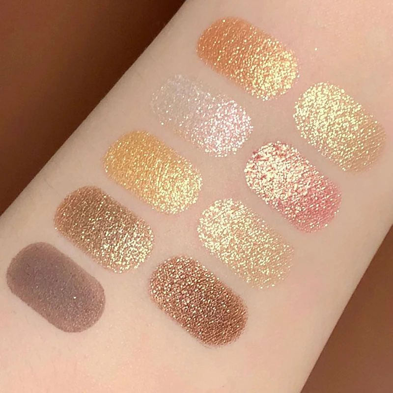 Палитра блестящих матовых теней для век 17 цветов блестящая палитра макияжа