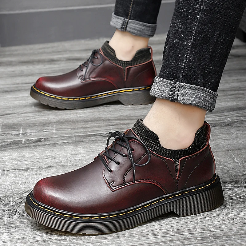 

2021 New Mens Shoes Genuine Leather Casual Shoes British Style Brand Formal Fashion Flats Men Footwear High Quality Shoe Oxford