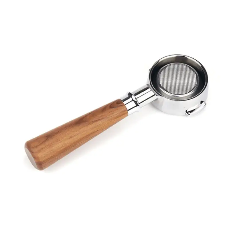 

Кофе машина держатель фильтра E61 бездонного Portafilter с деревянной ручкой