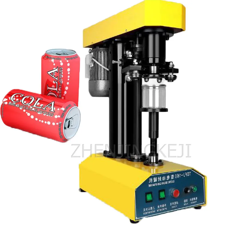 

220V/110V Dual Motors Electric Seal Pot Machine Drink Plastic Tank Tinplate Metal Can Paper Semi-Automatic Can Stopper Equipment