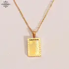 Ожерелья и подвески LESIEM золотого цвета с бусинами, солнцем, луной, квадратами, аксессуары для выпускного вечера