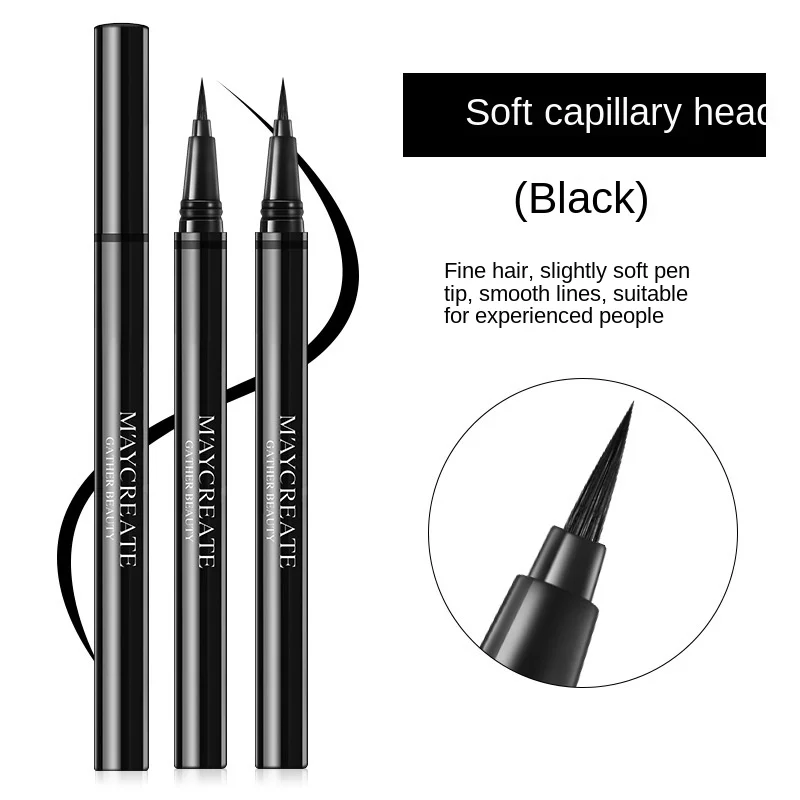 Водостойкая быстросохнущая подводка для глаз макияж стойкая косметика простой в