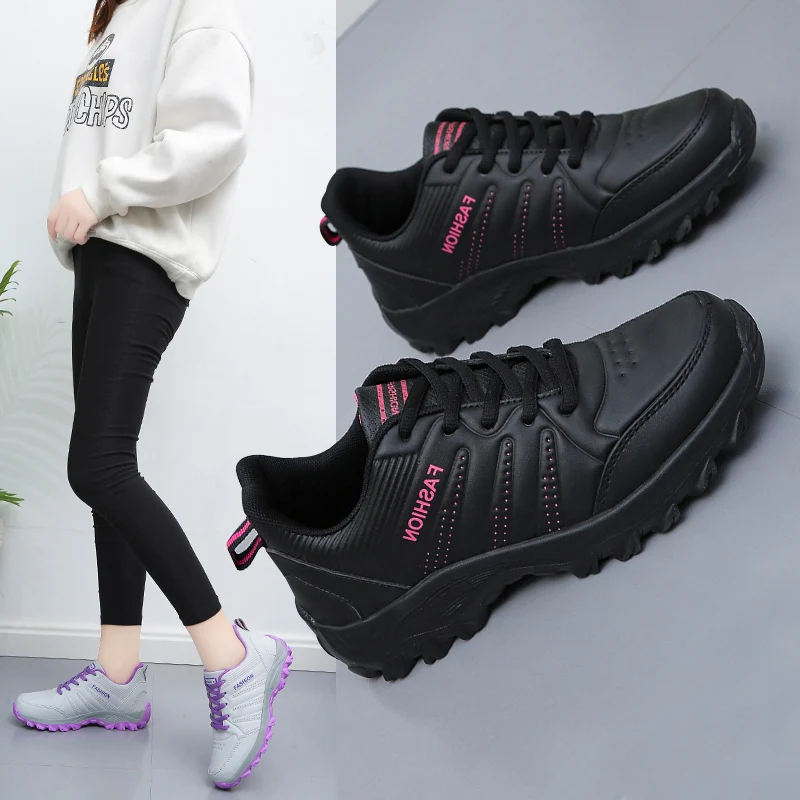 

2021 New Women Running Shoes Ourdoor Jogging Trekking Sneakers Lace Up Comfortable Light Soft Free Shipping Zapatillas Mujer