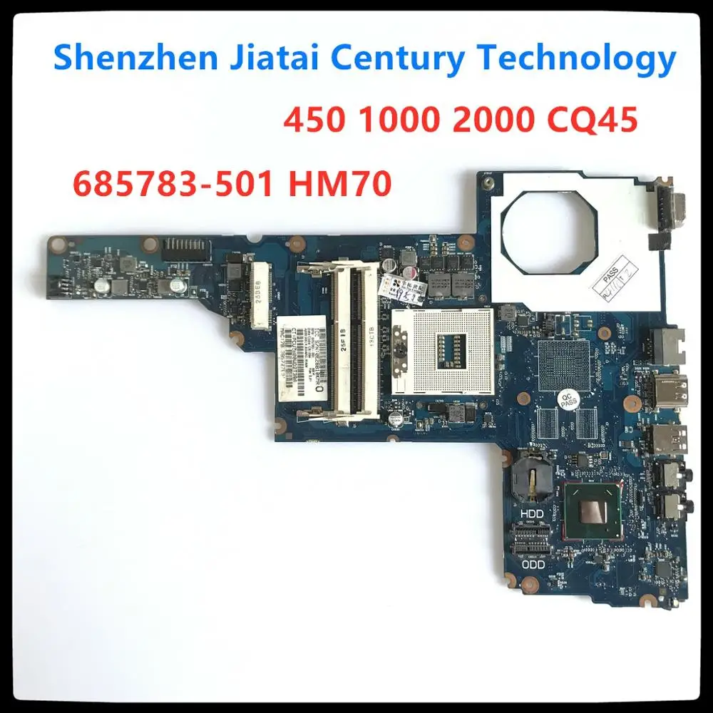 Оригинал 685783 001 501 6050A2493101 MB A02 для HP 450 1000 2000 CQ45 материнская плата ноутбука HM70 DDR3 100%