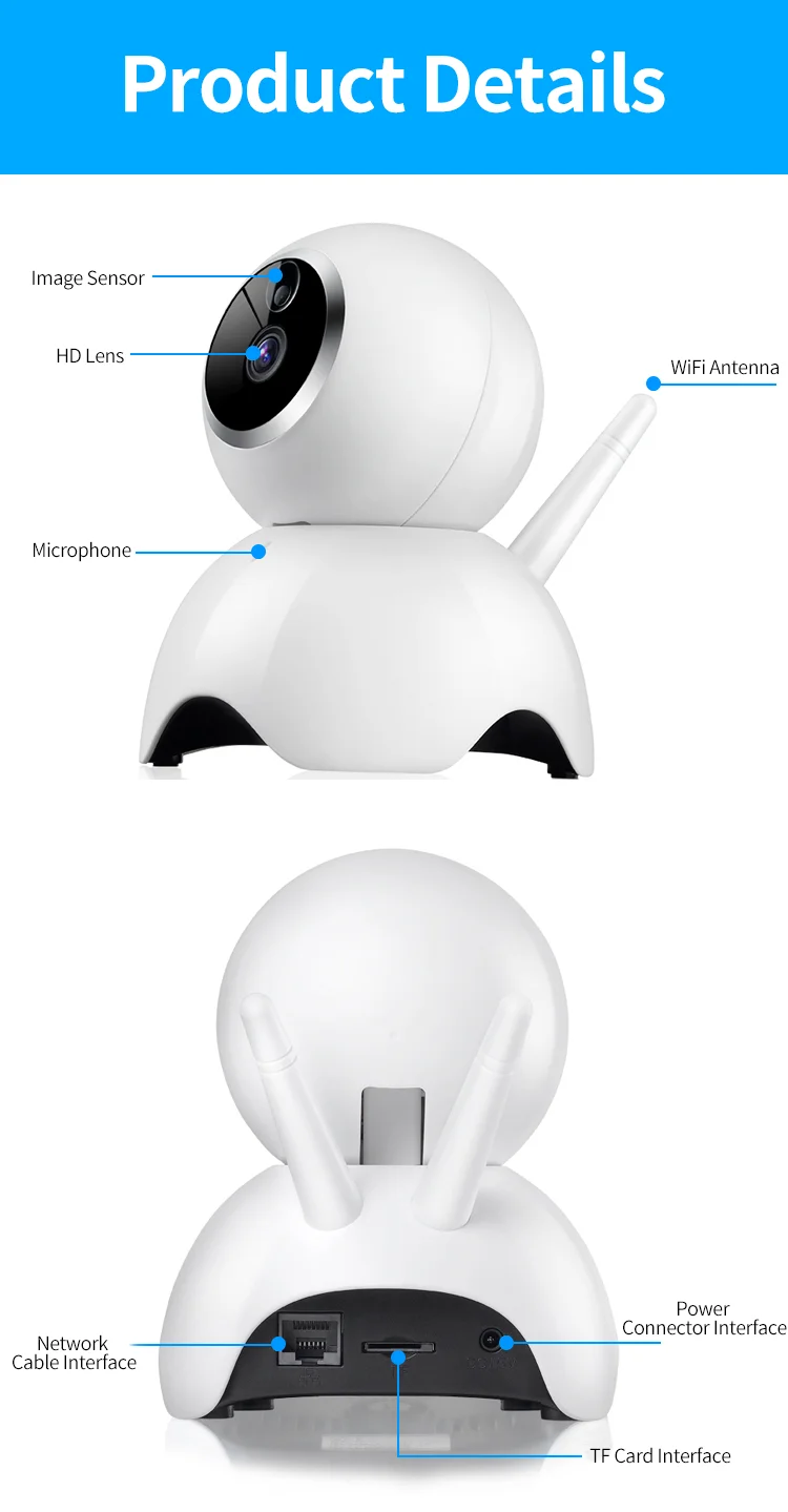 EWeLink IP камера Smart IOT HD камера reomotely просмотр по мобильному телефону двухсторонний аудио домофон ночное видение ИК светодиодный камера