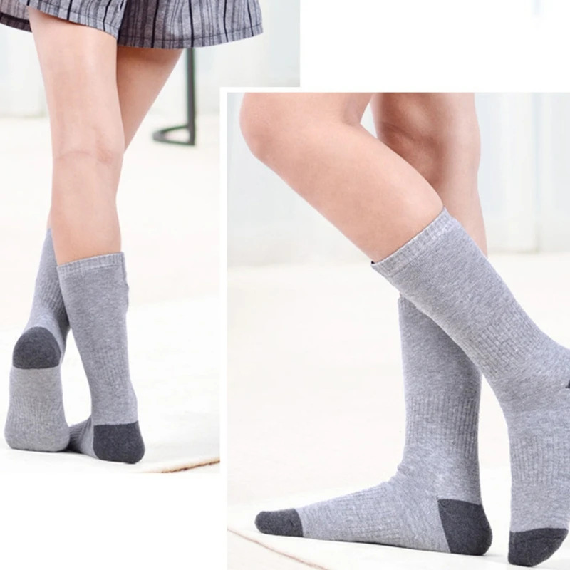 

Unisex Electric Heated Socks with USB Rechargeable Battery Adjustable Temperature Washable Heating Stockings Foot Warmer
