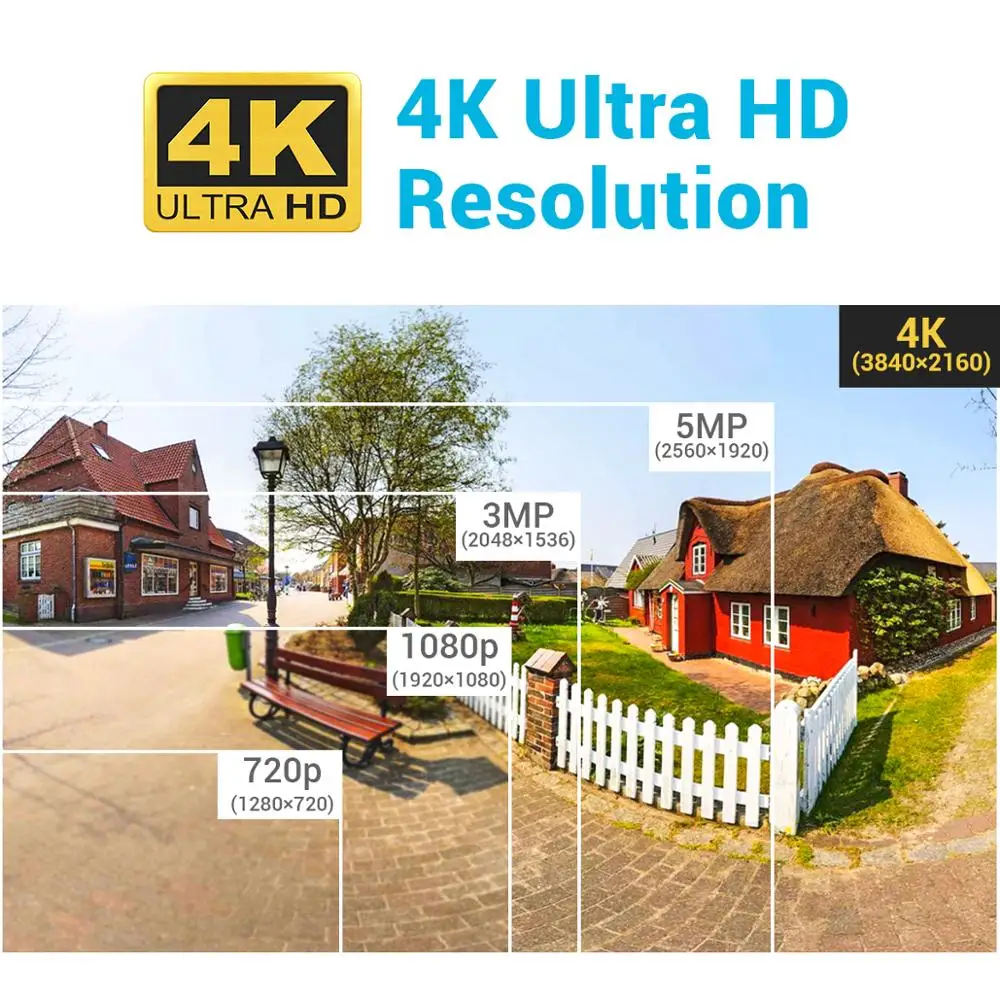 Камера видеонаблюдения ANNKE 4X 8X FHD 4K TVI 8 Мп антивандальная водонепроницаемая с