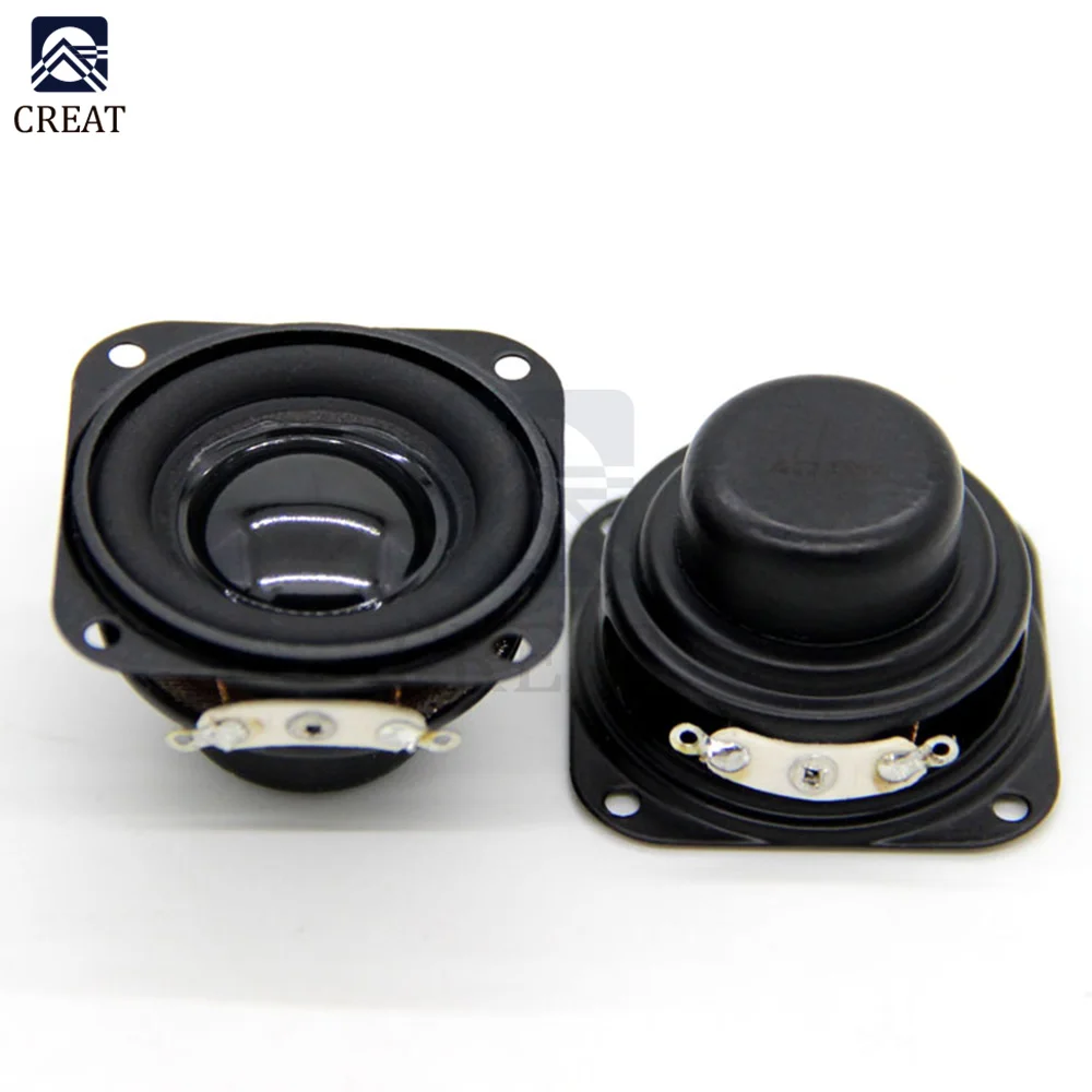 2PCS/Lot 1.5 Inch Internal Magnetic Speaker 4 Ohm 5W Bass Multimedia Small 40mm With Fixing Hole | Электронные компоненты и