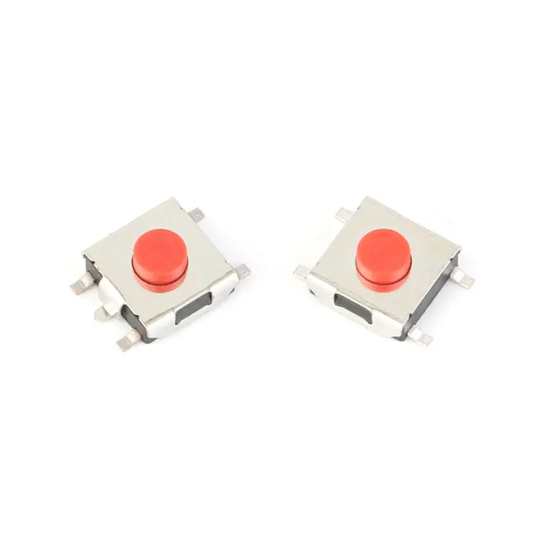 100 шт./лот 6*6*3 1 мм SMD 4-контактный сенсорный микропереключатель кнопочные