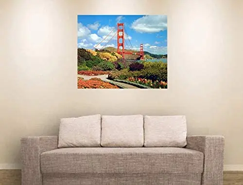 

Vintage Golden Gate Bridge San Francisco Wall Art Print Poster