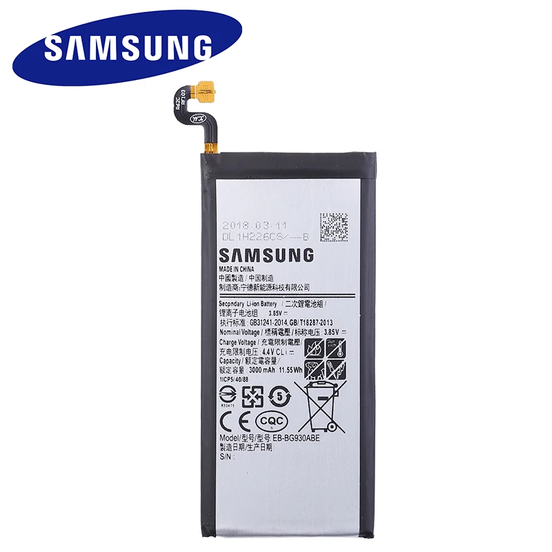 Оригинальный аккумулятор для Samsung Galaxy S7 G930 G930F G930FD G930W8 мобильный телефон 3000
