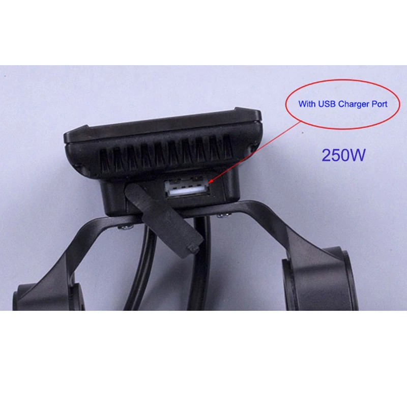 250W With USB 250 Вт 350 Вт 24 в 36 в 48 В литиевая батарея электрический велосипед бесщеточный контроллер, контроллер горного двигателя, с ЖК-дисплеем, секундомер - Цвет: 250W With USB