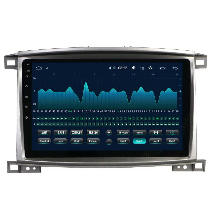 4G DSP 10,2 дюймов 2.5D Android 9,0 Автомобильный мультимедийный dvd-плеер для Toyota Land cruiser 100 LC100 Авторадио автомобильный gps навигатор стерео