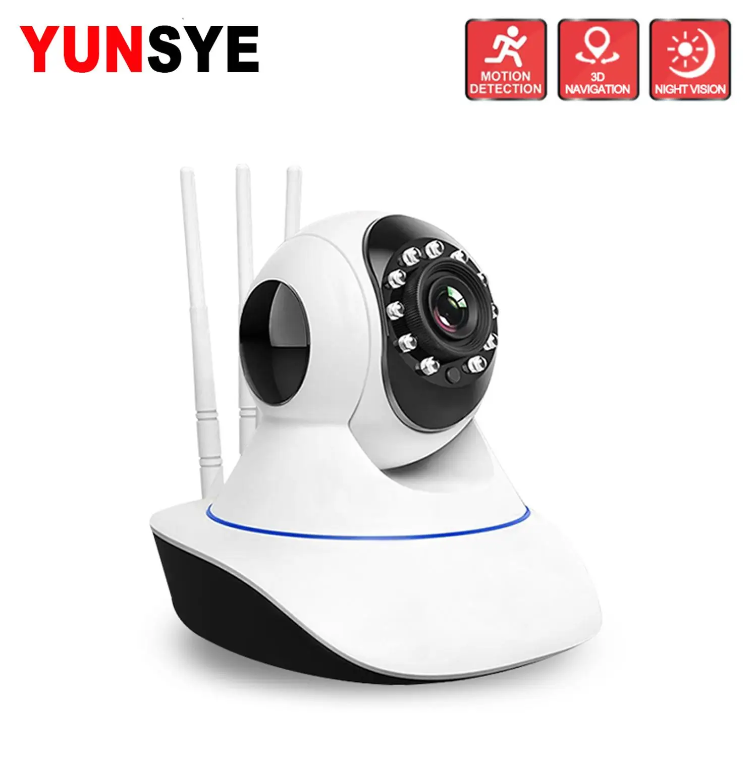 Беспроводная Wi Fi PTZ HD IP камера YUNSYE 720P 1080P домашняя Радионяня p2p два аудио ночное