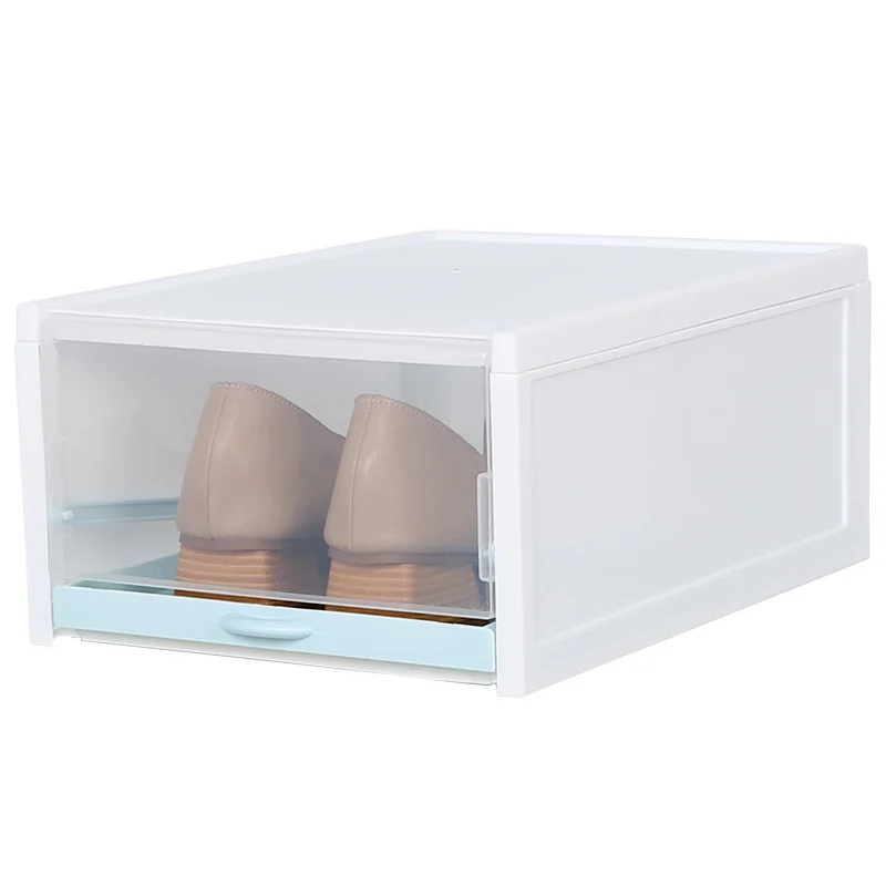 3PCSPP Material Drawer Type Shoe Storage Box Transparent Folding Save Space Rack Cabinet Organizers Shoes Boxes |