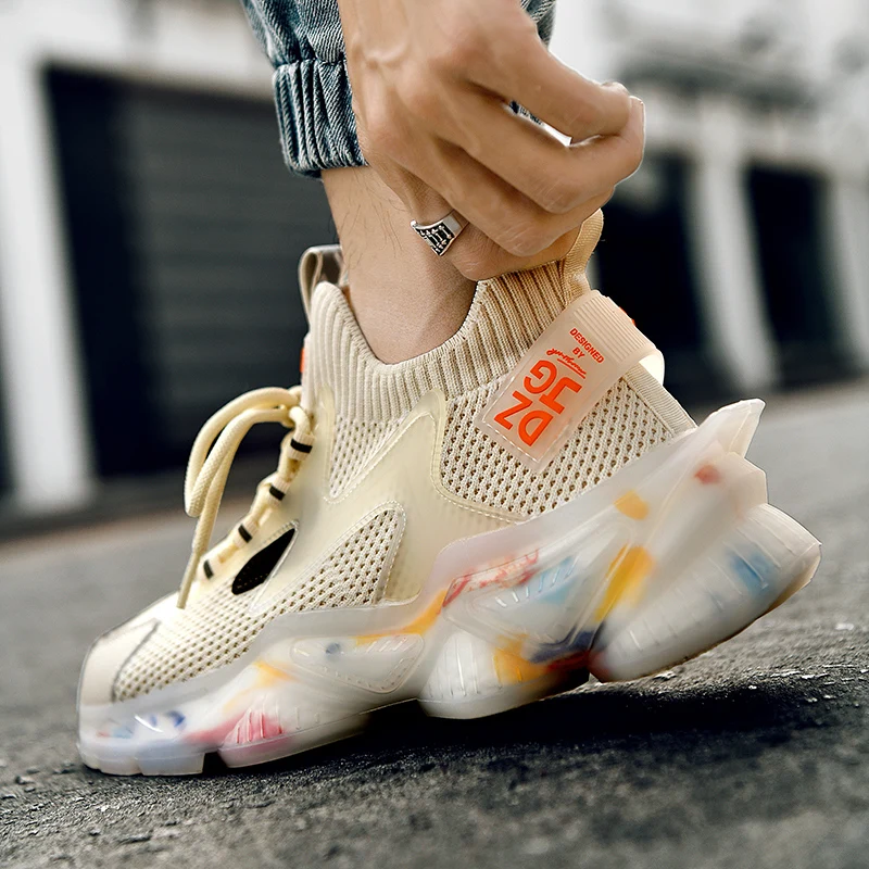 

Summer Mesh Men Shoes Lightweight Sneakers Men Fashion Casual Walking Shoes Breathable Non-Slip Wear-resistant sneaker Tenis Ne