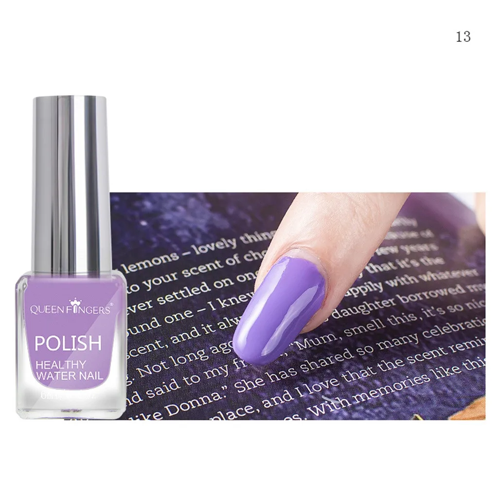 13 25 цветов Отшелушивающий лак для ногтей Vernis Ongle Lakiery Hybrydowe на водной основе чистый телесный серебряный цвет Лак Блеск для ногтей H7 - Цвет: 13