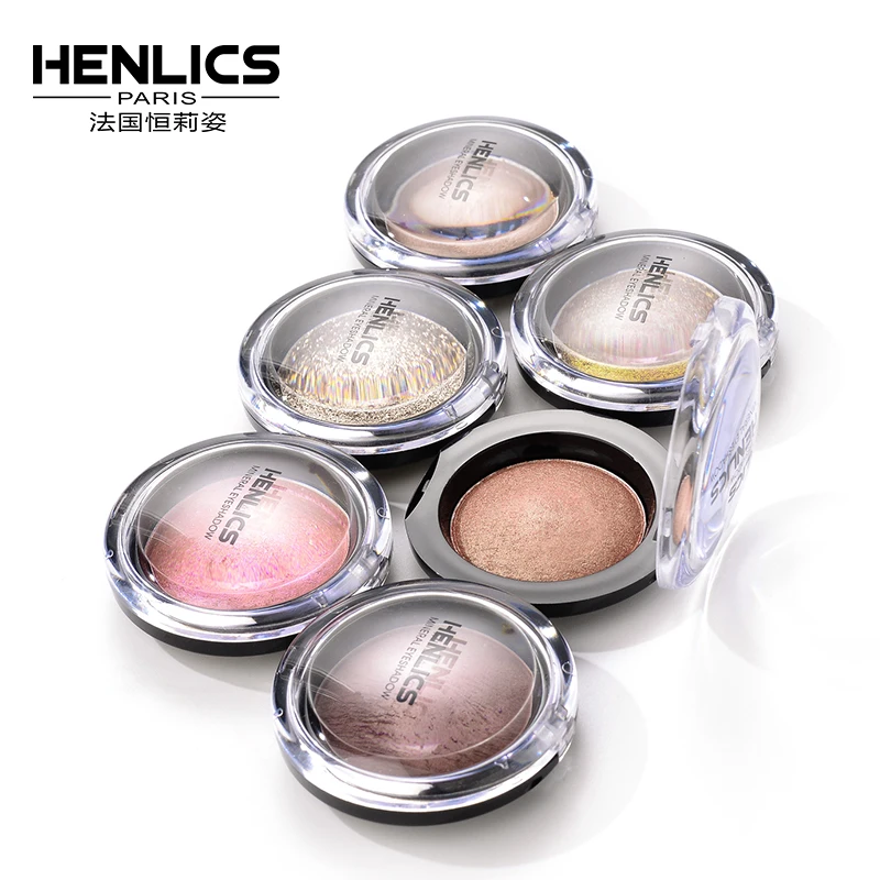 HENLICS Блестящий тени дымчатые пигмент для век Палитра стойкие водостойкие