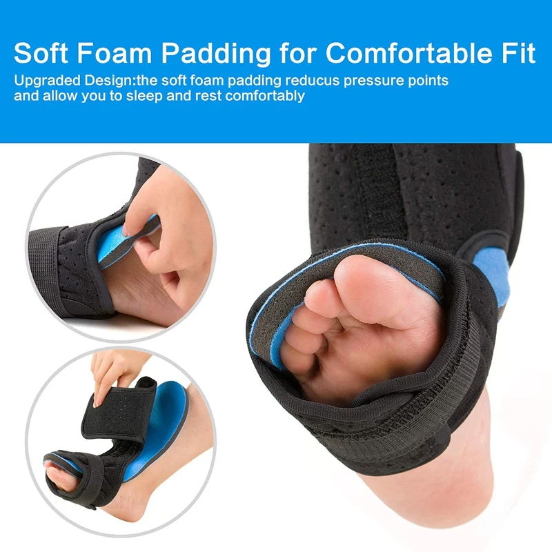 Plantar Fasciitis Night Splint Foot Orthotic Supports Kits Adjustable Orthosis Stabilizer with Braces for Relieve | Спорт и