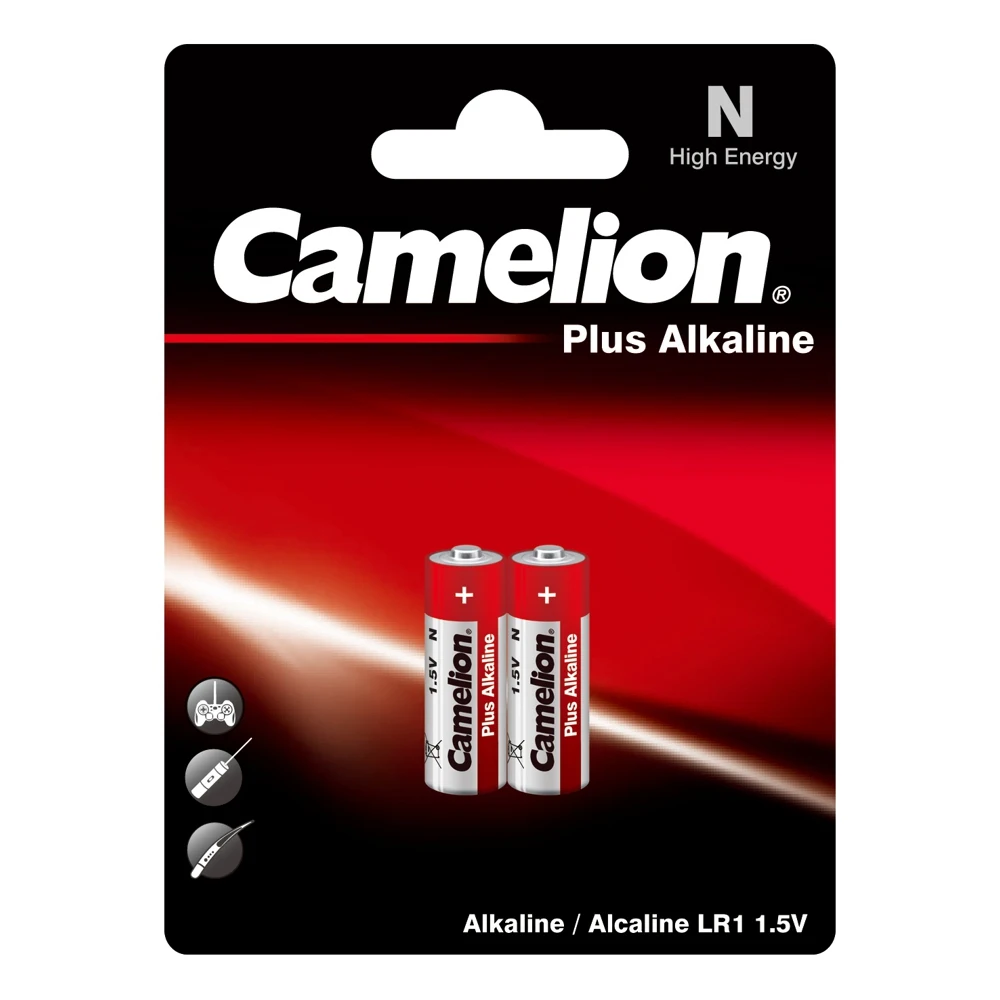Батарейка Camelion Plus Alkaline LR1 BL-2 (LR1-BP2 1.5В) | Электроника
