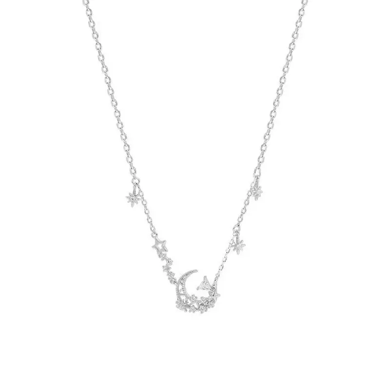 925 серебро простая индивидуальная трендовая искусственная цепь ins ожерелье с