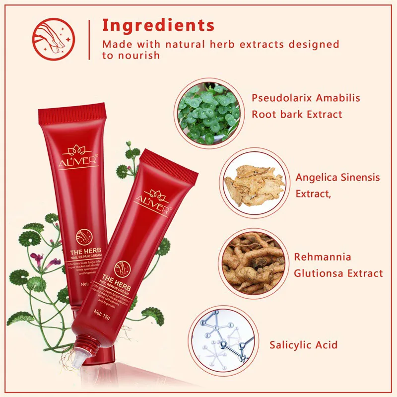

Newly Nail Repair Cream Nourishing Herb Fingernail Care Treatment Striking Ointment CLA88