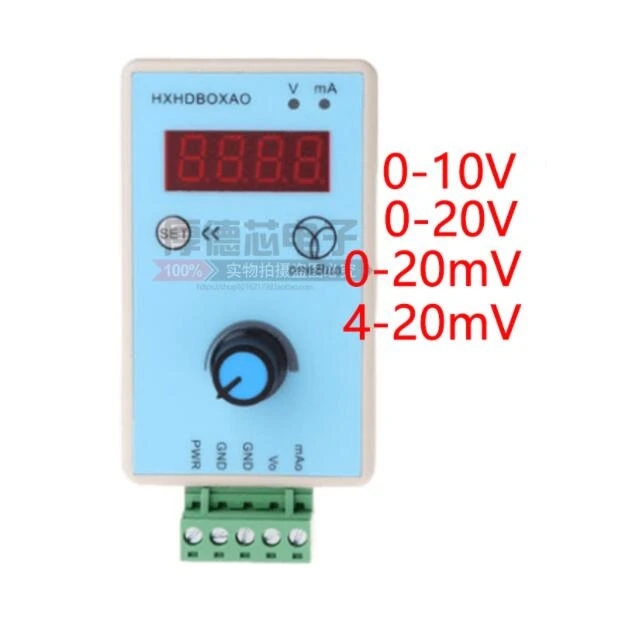 

Handheld Mini PWM Signal Generator / Adjustable Current, Voltage / Analog Output 0-2-10V 0-4-20mA
