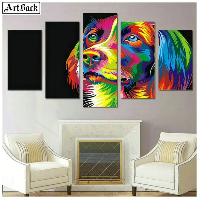 Картина Полная площадь и круглые животные 5d смолы изображение из бусин жилая