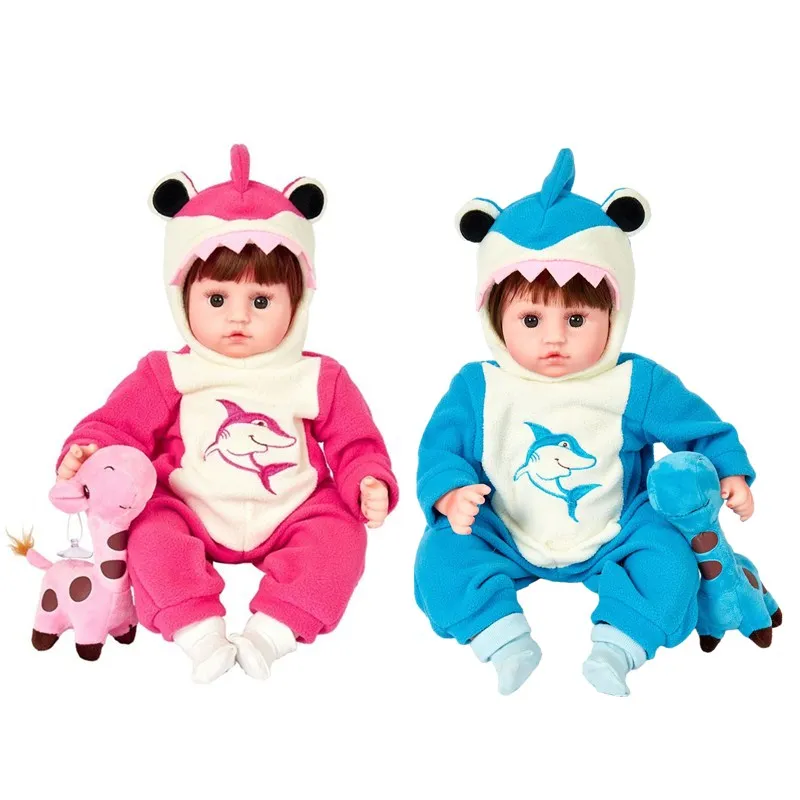 18 Inch Full Vinyl Silicone Reborn Baby Dolls Lifelike Girl Toddler Bath Play Toys Bebe Boneca Birthday Gifts Christmas | Игрушки и