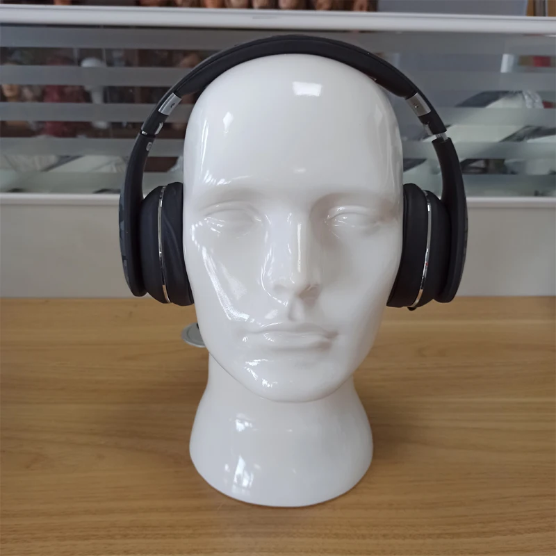 56 см мужской манекен голова манекена для шляпа гарнитура дисплей черный