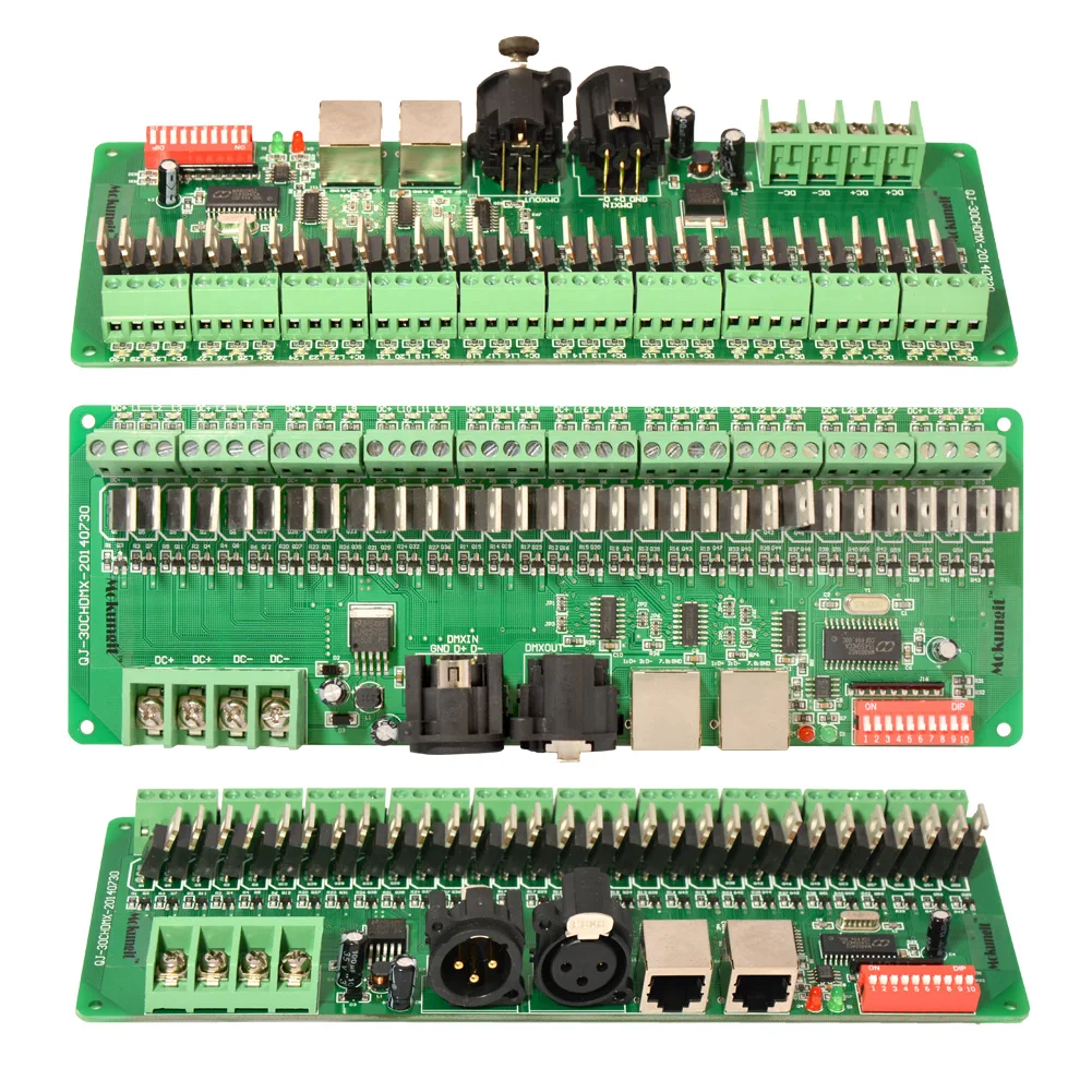 30 каналов DMX 512 RGB контроллер 30CH Светодиодные ленты декодер диммер драйвер DC9V-24V
