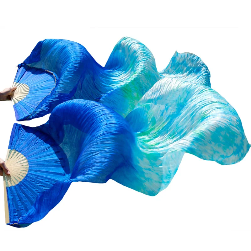 Веер для танца живота из 100% натурального шелка/искусственного шелка Фата ручной
