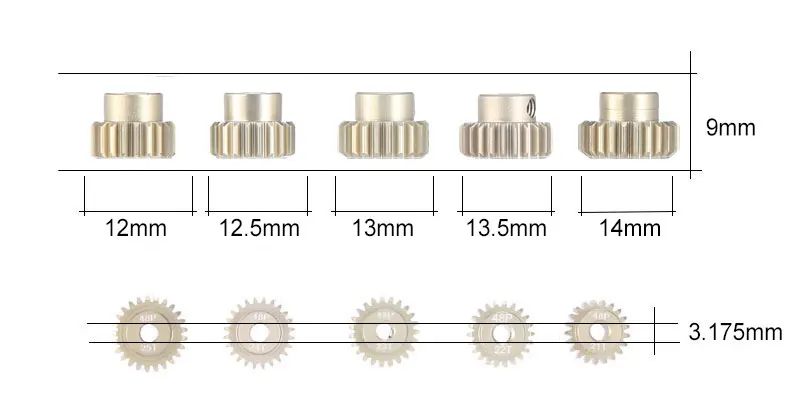 surpass hobby 48dp 3175 мм 21t 22t 23t 24t 25t шестерни набор дл
