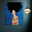 Постер с красивой девушкой в скандинавском стиле, обои, Картина на холсте, украшение для гостиной и дома, современные Фотообои