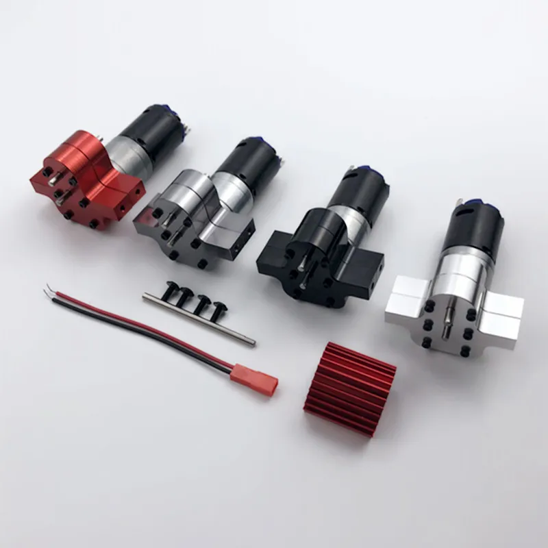 370 Матовый мотор + сплав теплоотвод коробка передач набор со стальной шестерней s